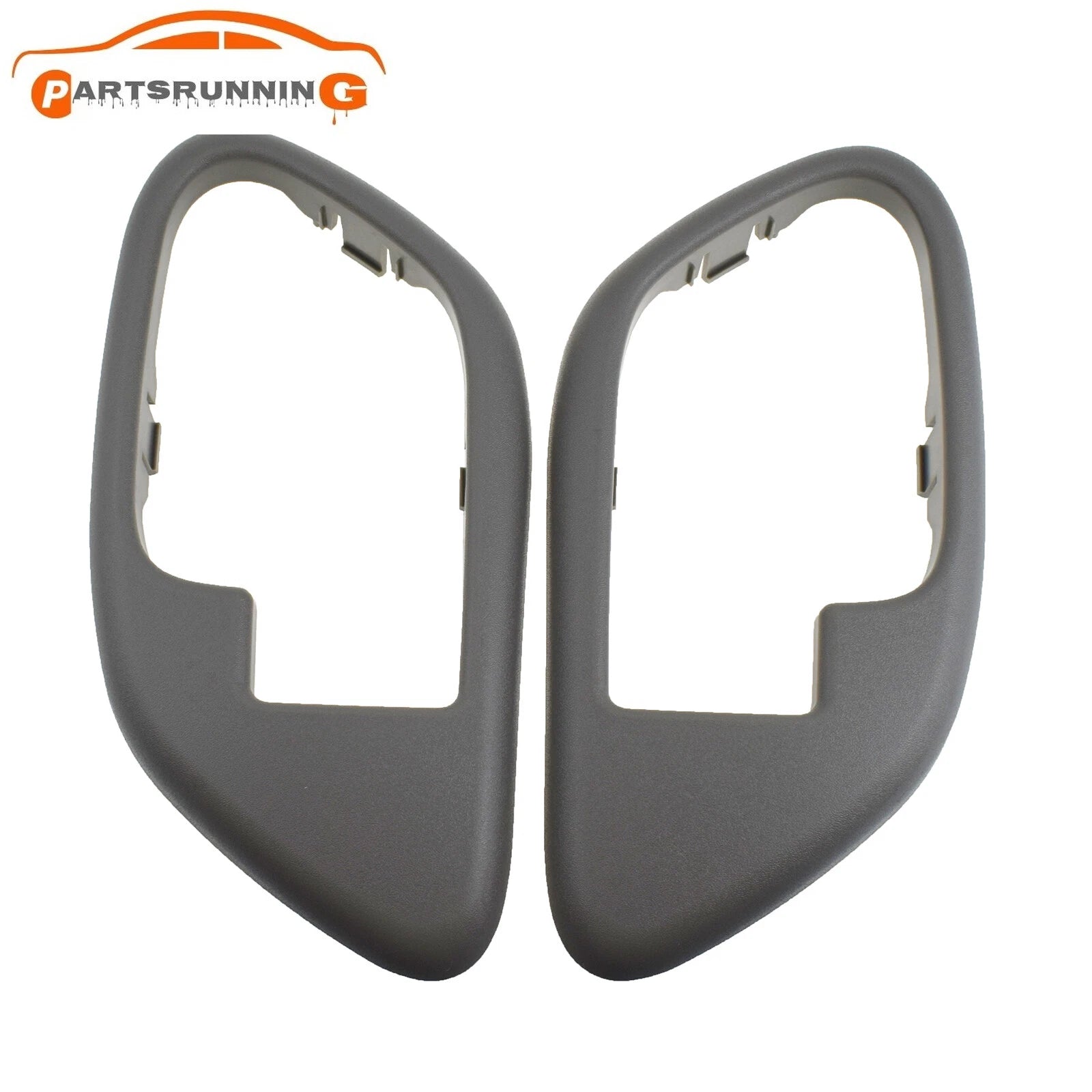 Set of 4 Interior Door Handles& Bezel Trim Gray For 1995-1999 Chevy C1500 K1500 6B93BC-57