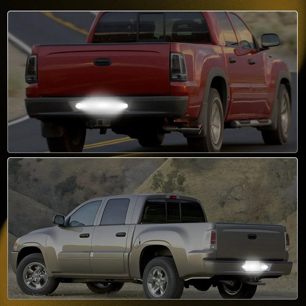 FULL LED White Chrome License Plate Tag Light For 1997-11 Dodge Dakota Pickup EA 6B93BC-57