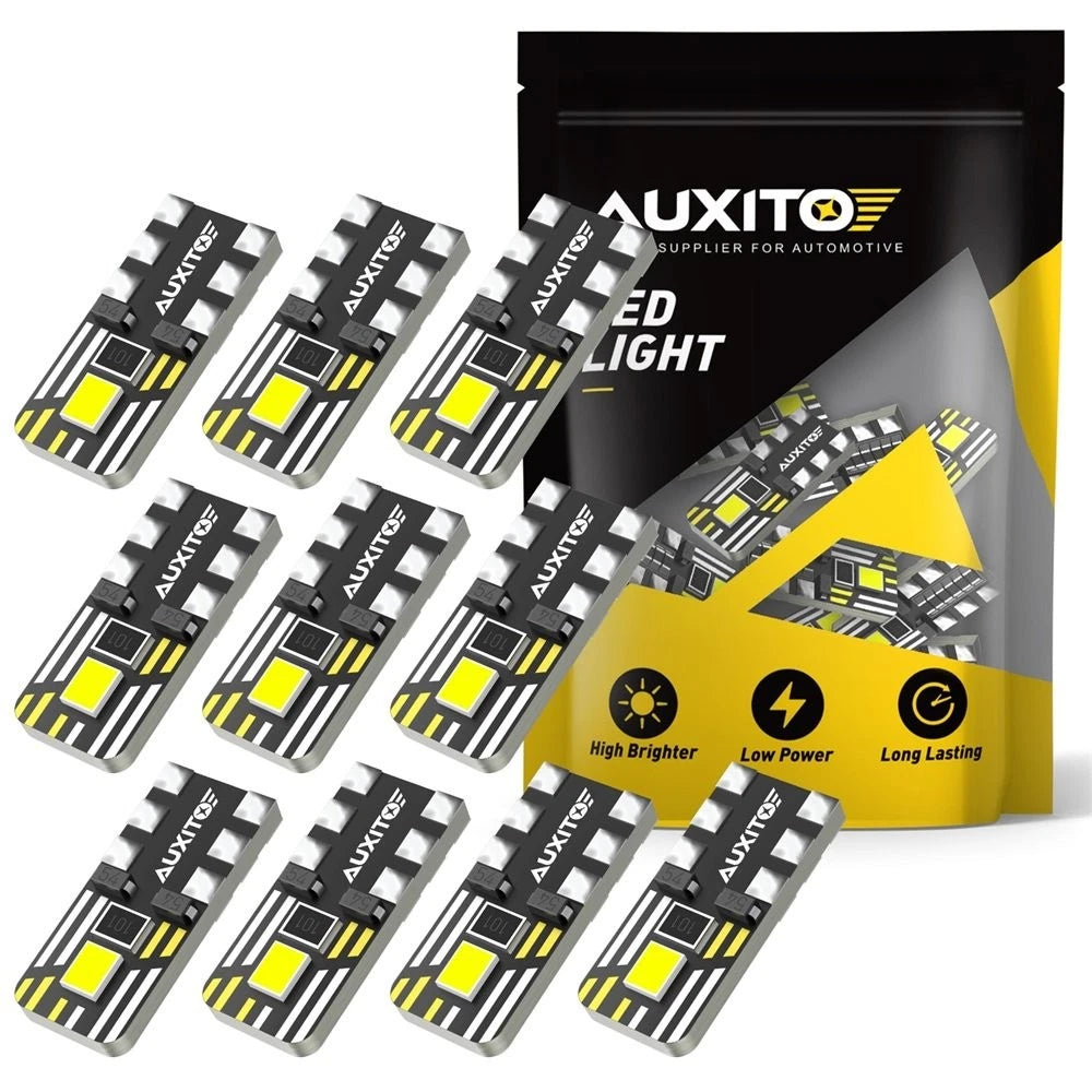 30X Super White T10 194 168 2825 LED License Plate Interior Light Bulb 6500K 2A2 6B93BC-57