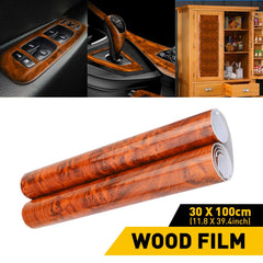 Glossy Wood Grain Decal Car Vinyl Wrap Film Sticker Sheet Sparkle DIY 12*40inch 6B93BC-57