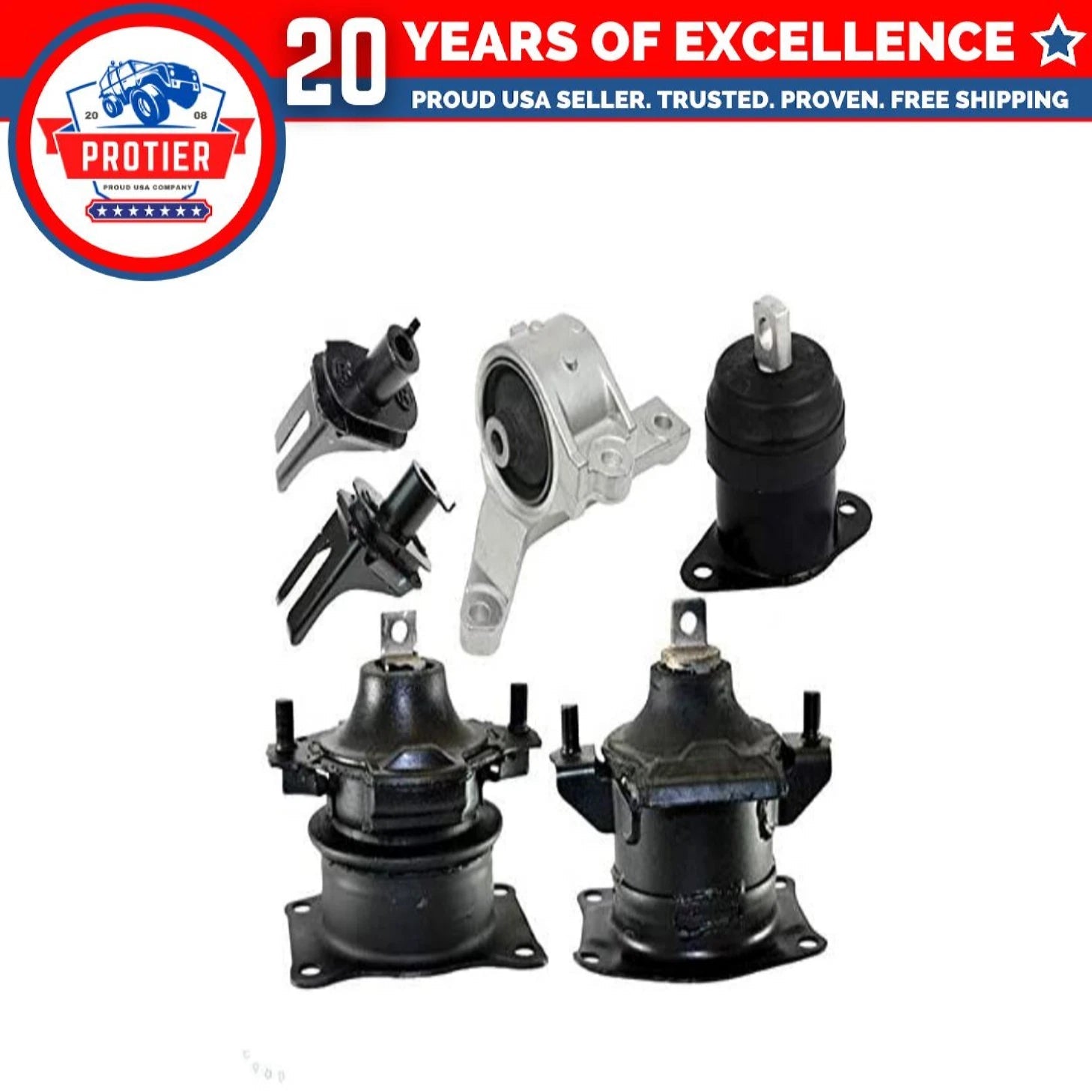 Fits 2007-2008 Acura TL 3.2L 3.5L AUTO Engine Motor & Trans Mount Set 6pcs 6B93BC-57