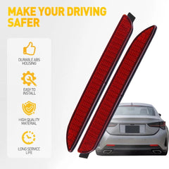 2Pcs Fit Toyota Sienna 2010 11-2017 Rear Bumper Red Reflector Light Brake Lamp 6B93BC-57