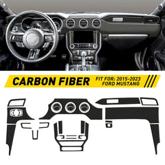 30PCS Carbon Fiber Full Set Interior Decoration Trim Kit For 2015+ Ford Mustang 6B93BC-57