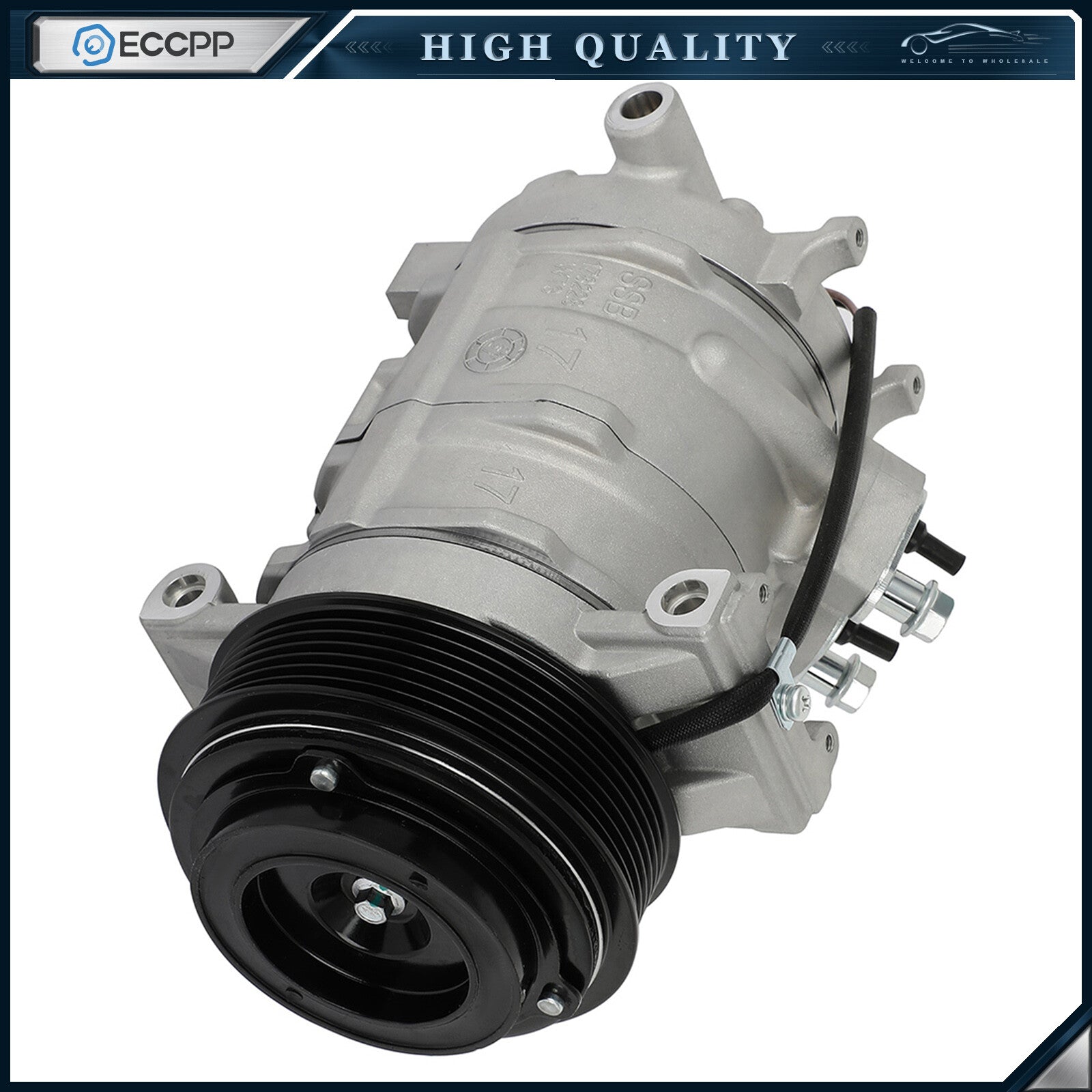 AC Compressor with Clutch For Jeep Grand Cherokee 2007-2010 3.0L 55116835AC 6B93BC-57