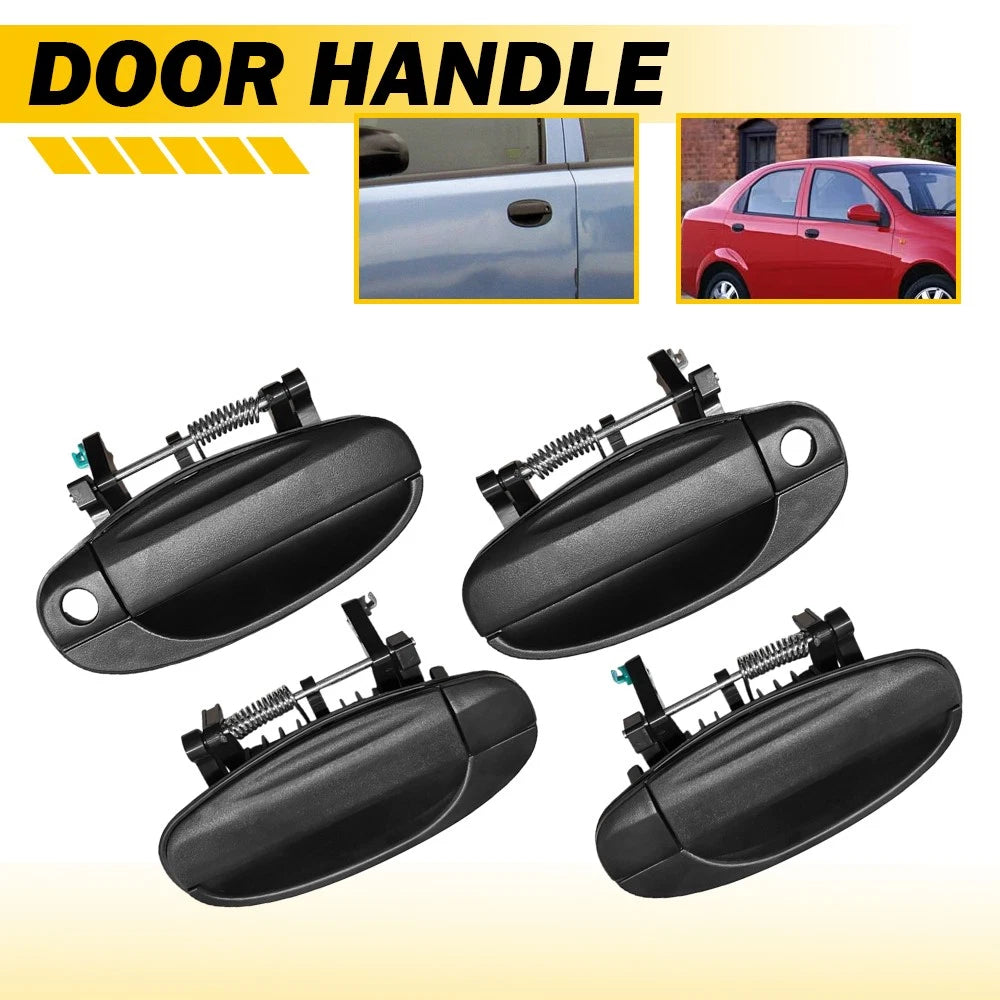 Set of 4 For 2004-2008 Chevy Aveo Outside Door Handles Front Rear Left Right EOA 6B93BC-57