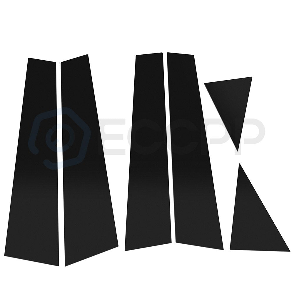 Pillar Posts For 11-15 Volkswagen Passat 6pcs Door Pillar Posts Trim Black Cover 6B93BC-57