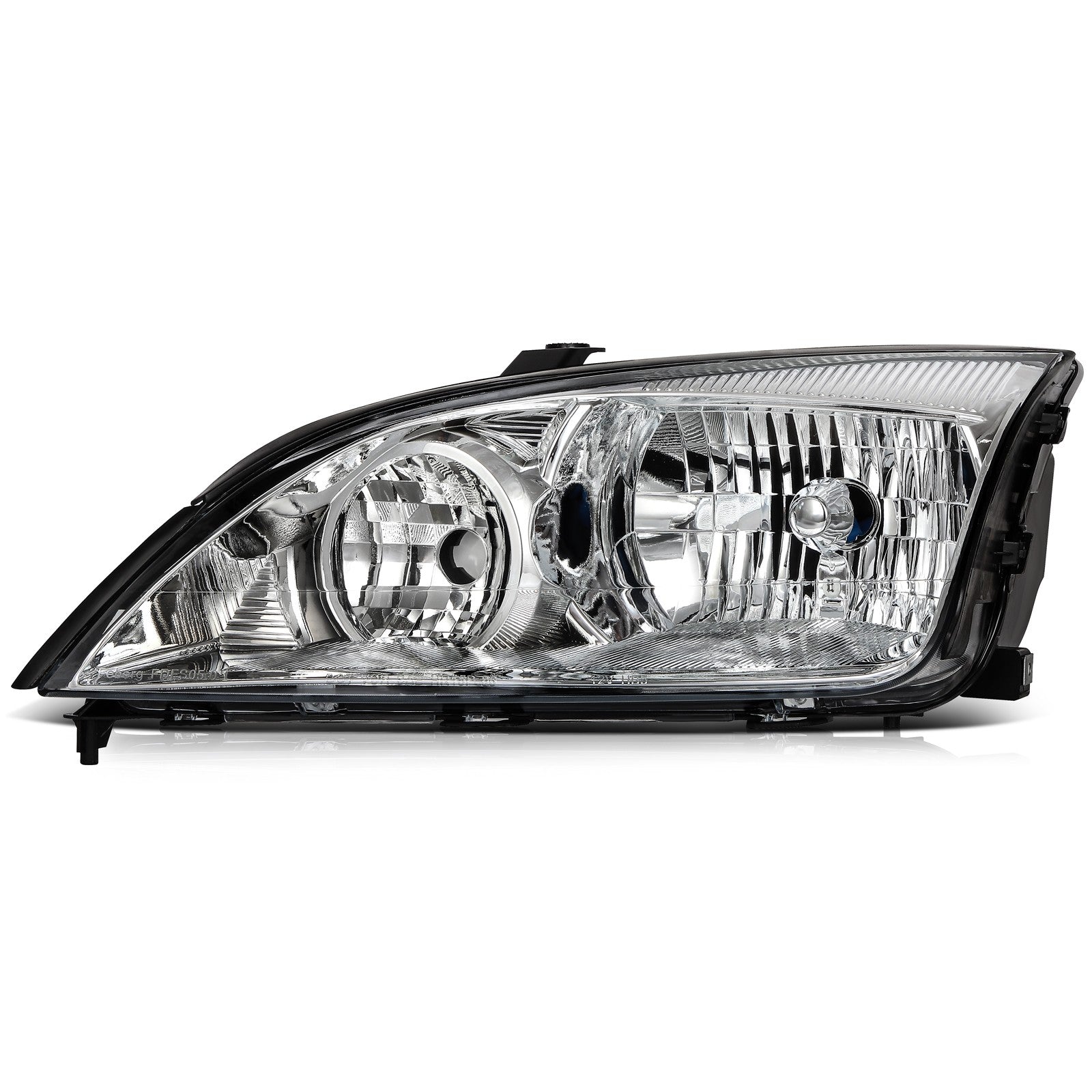 Headlights Assembly Pair For 2007-2005 Ford Focus Chrome Housing Left+Right 6B93BC-57