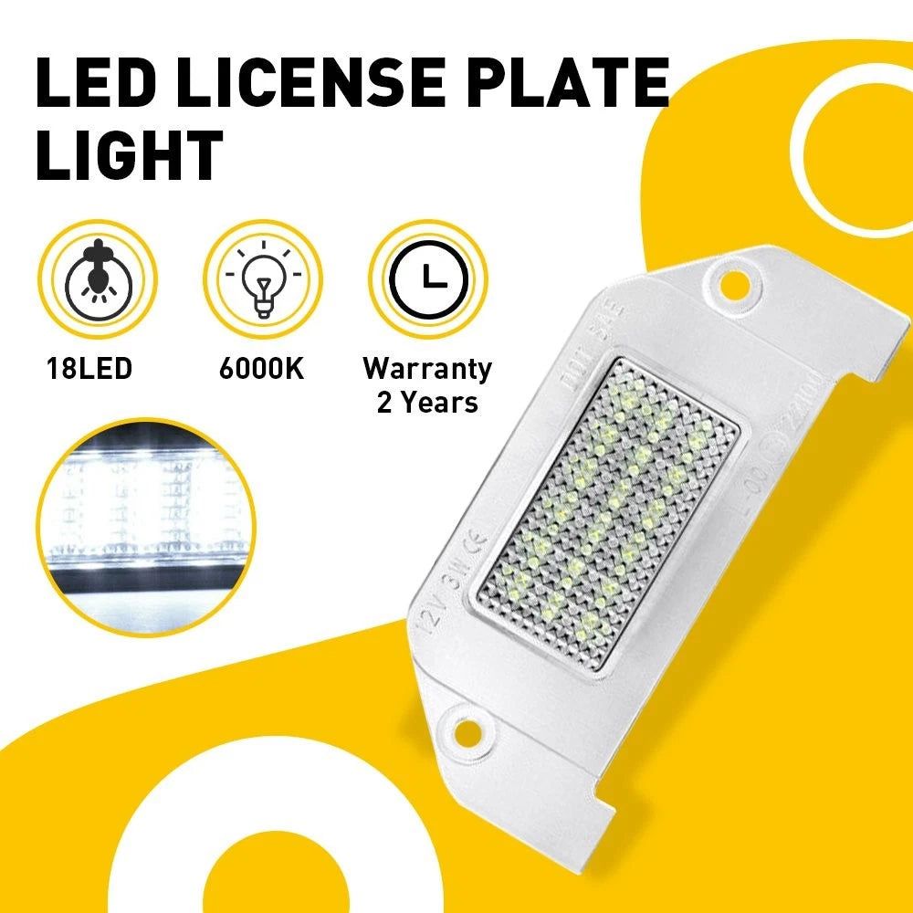 LED License Plate Lights For Lamps 2006-2014 Dodge Charger Avenger Challenger 6B93BC-57