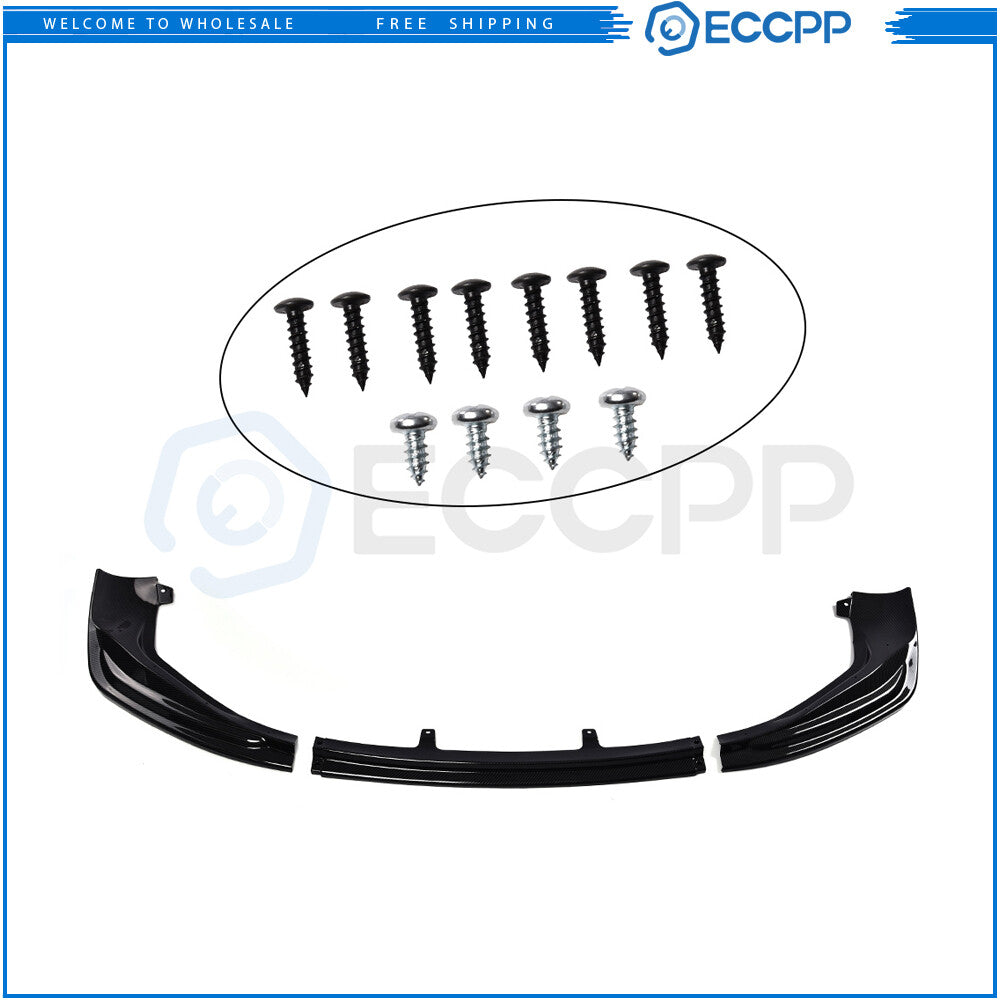 Carbon Fiber Style Front Bumper Lip Fits 2014-2016 LEXUS IS250 IS350 F-SPORT 6B93BC-57
