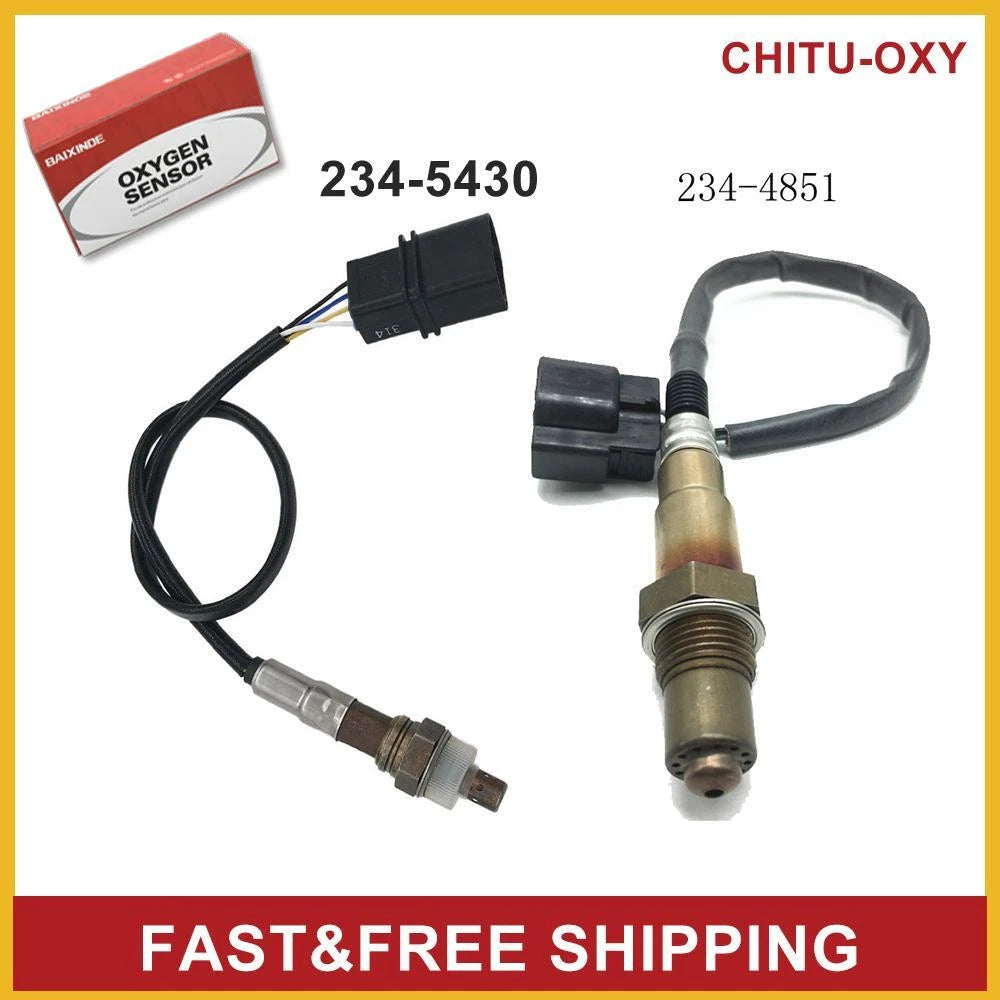 234-5430 234-4851 Front & Rear 2PC Oxygen Sensors For Elantra Kia Spectra 2.0L 6B93BC-57