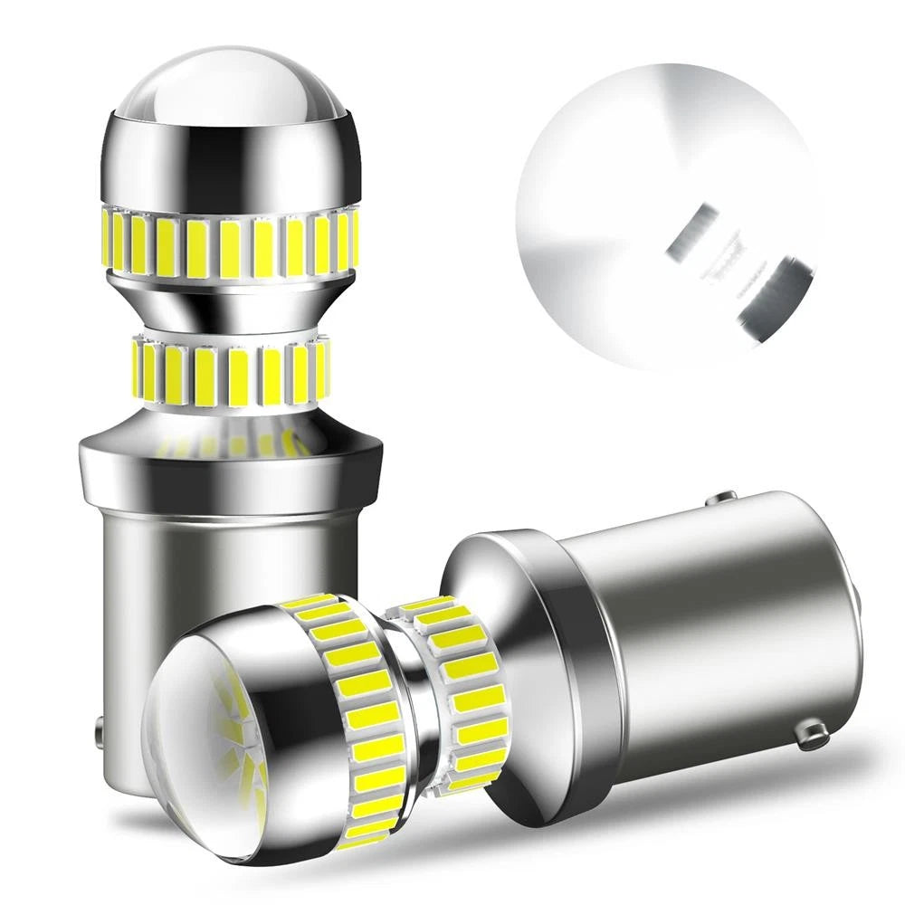 SUPER BRIGHT LED Tail Brake Stop Reverse Parking Signal Turn Light Bulbs White 6B93BC-57