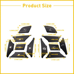 For Mercedes Benz E300 E350 E400 2012-2016 Black Steering Wheel Button Trim EOA 6B93BC-57