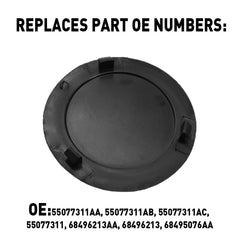 For 2003-2019 Dodge Ram 1500 2500 3500 Rear Tow Bumper Hook Cover Round Black 1X 6B93BC-57