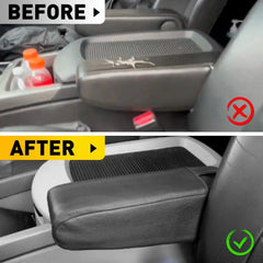 2X For 2004 05-2015 Nissan Armada Titan Leather Front Seat Armrest Trim Cover EA 6B93BC-57