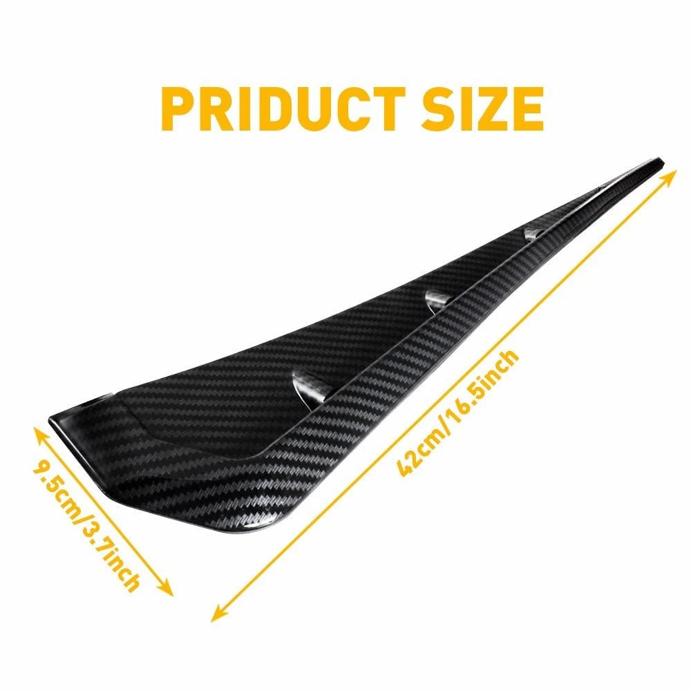 2pcs Carbon Car Fiber Side Fender Vent Air Wing Cover Trim Exterior Accessories 6B93BC-57