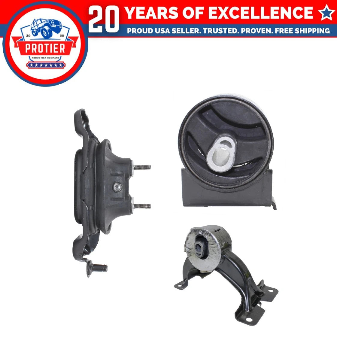 Engine Motor Mount 3PCS Set Fit 2011-2014 Volkswagen Routan 3.6L Replaces A5482 6B93BC-57