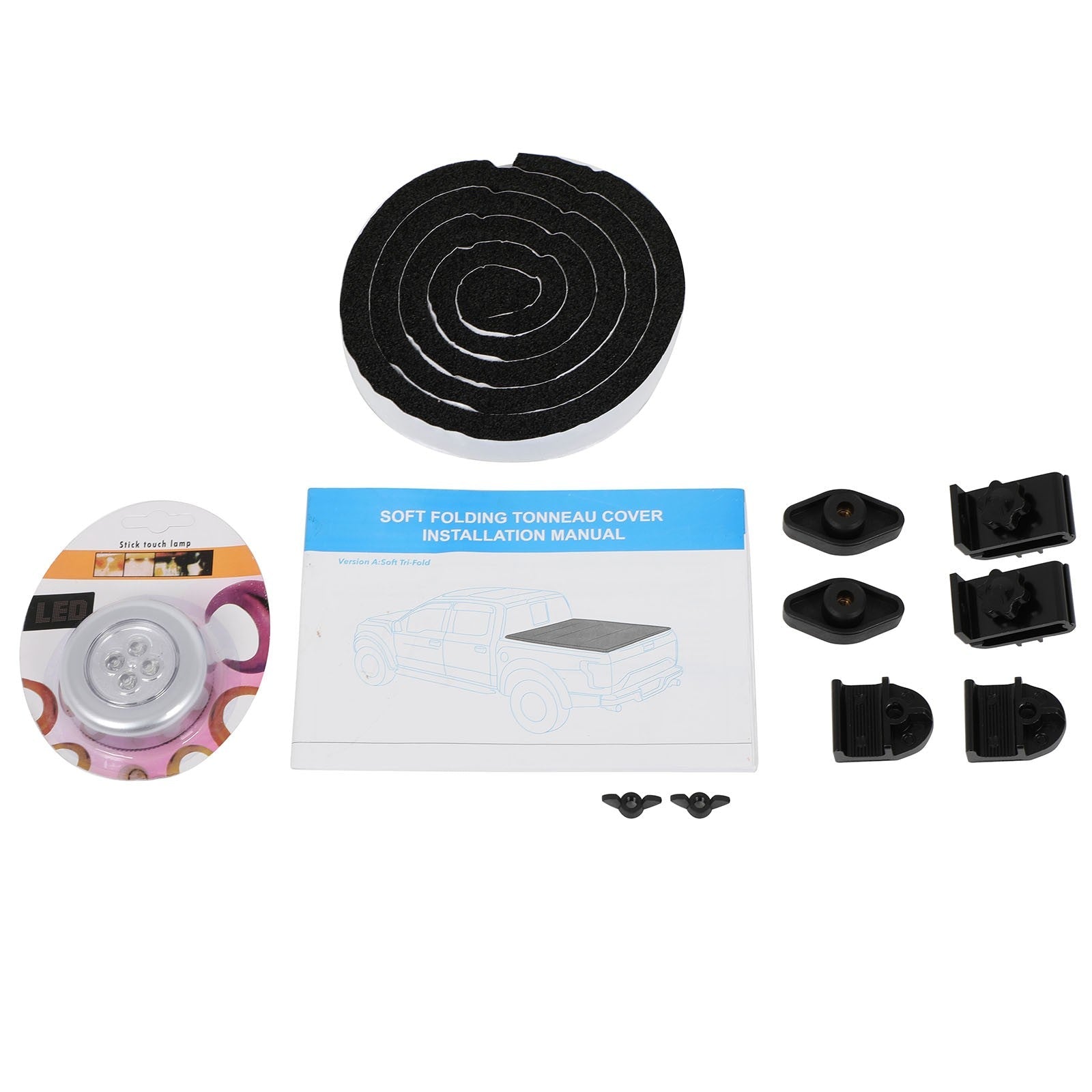 6.4FT Soft Roll-Up Truck Bed Tonneau Cover For 2011-2024 Ram 1500 2500 3500 6B93BC-57