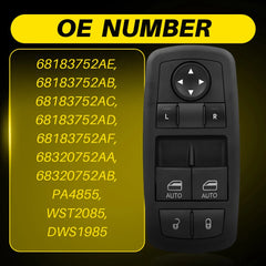 For 2015-2021 2022 Dodge Challenger Front Left Power Door Window Control Switch 6B93BC-57