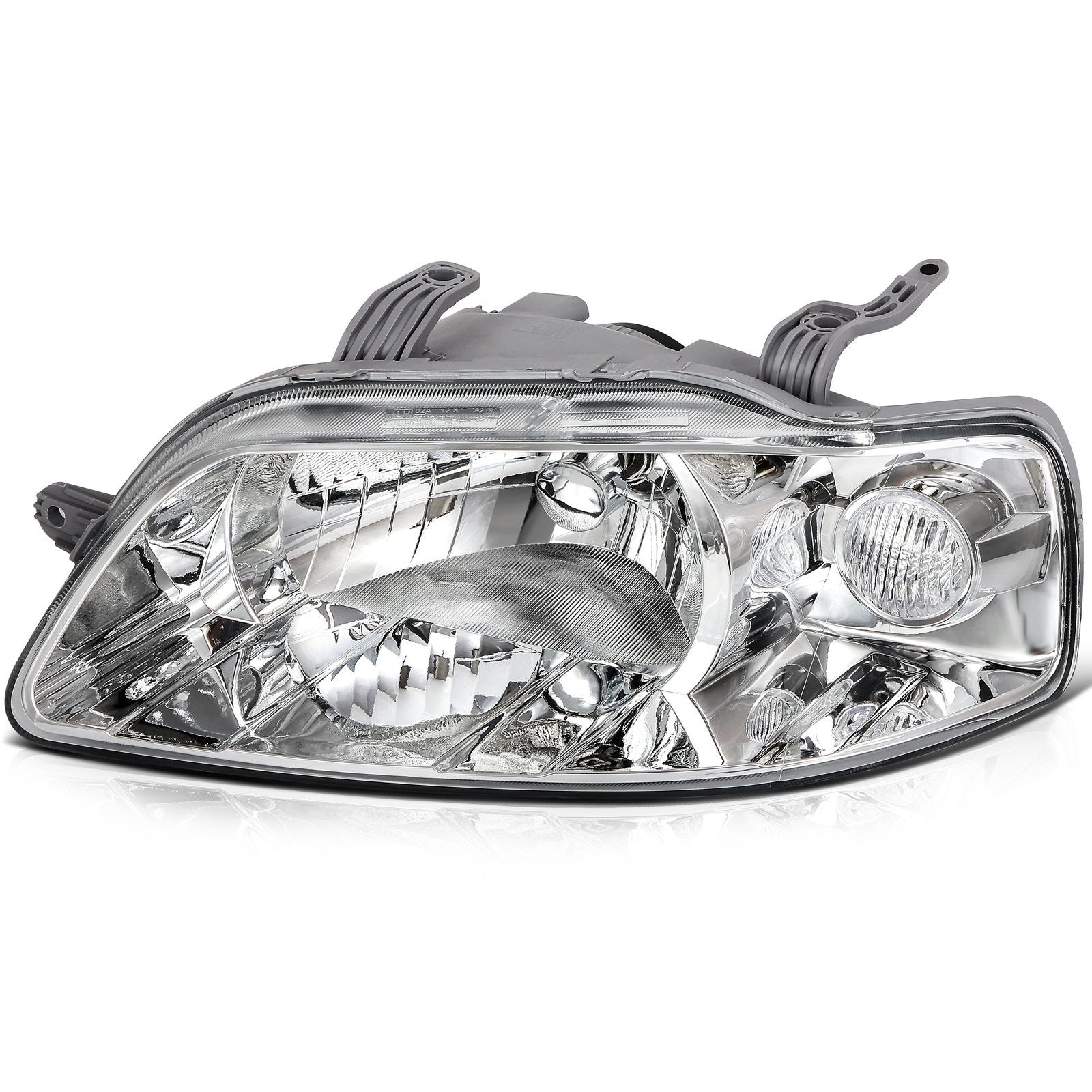 ECCPP Headlights Assembly For Chevrolet Aveo 1.6L 2004-2006 Pair Kit Chrome KOEEP