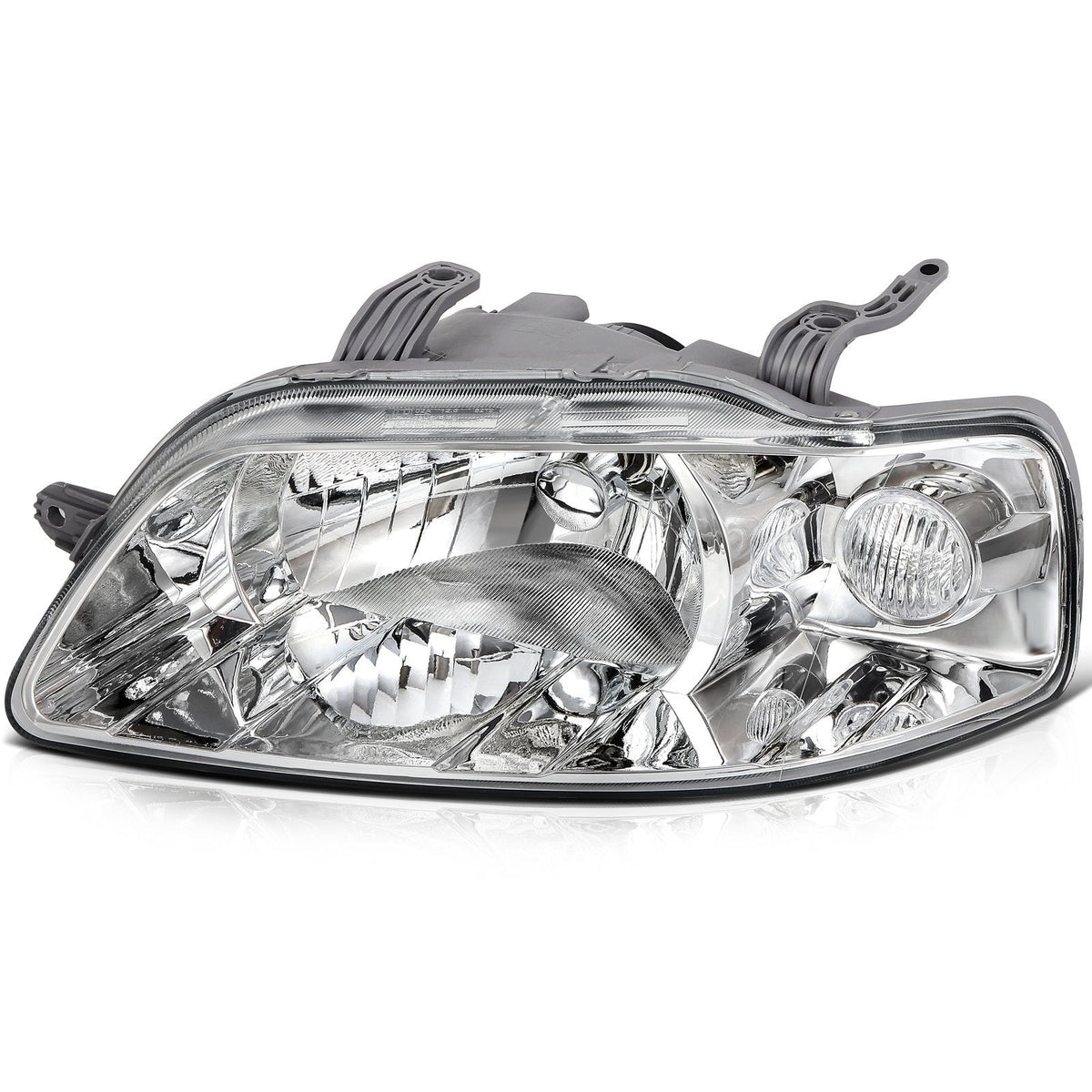 ECCPP Headlights Assembly For Chevrolet Aveo 1.6L 2004-2006 Pair Kit Chrome KOEEP