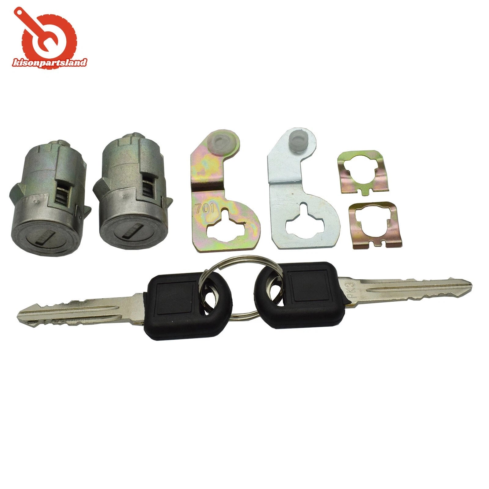 Door Lock Cylinder Set W/ Keys For 2001-2006 G-M CHEVY SILVERADO TAHOE 15298924 6B93BC-57