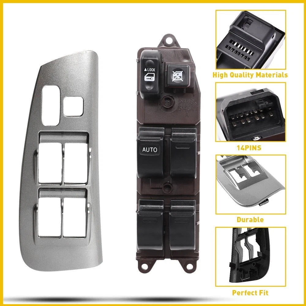 For 2003-2008 Toyota Corolla Matrix 1.8L Door Window Switch Panel Control &Bezel 6B93BC-57
