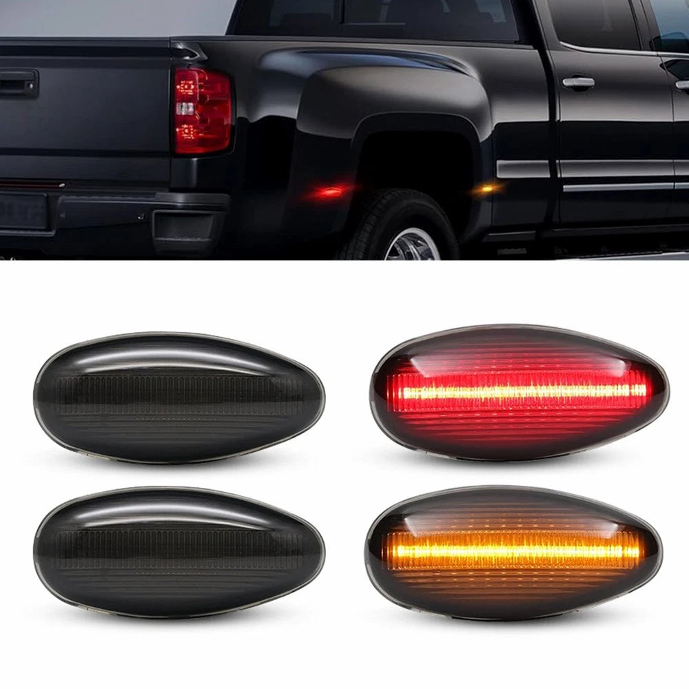 Dually Bed LED Marker For Light 99-14 Chevy Silverado Sierra GMC 2500HD 3500HD 6B93BC-57