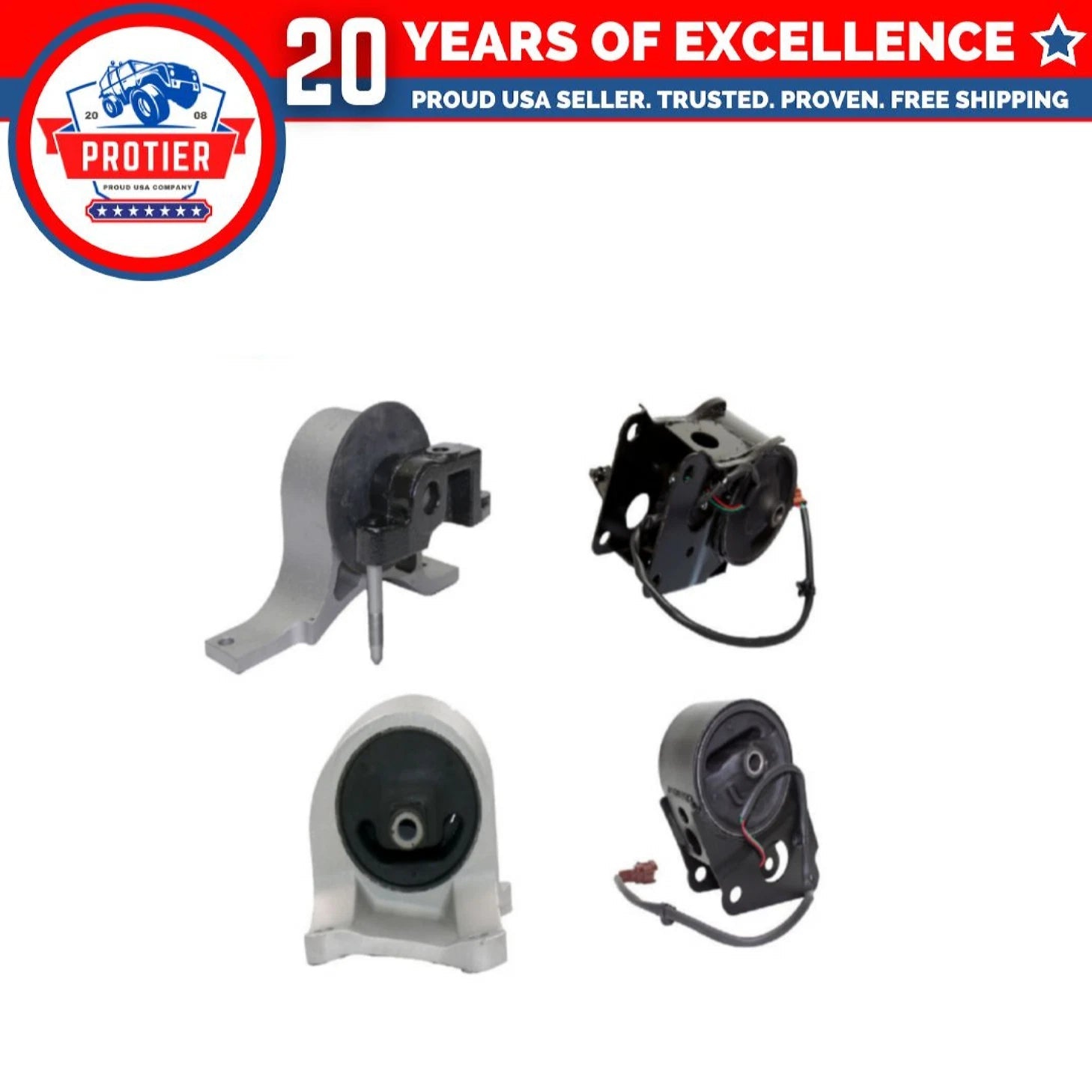 Motor & Trans Mount Set 4PCS Compatible for 02-04 Nissan Altima 3.5L Compatible 6B93BC-57