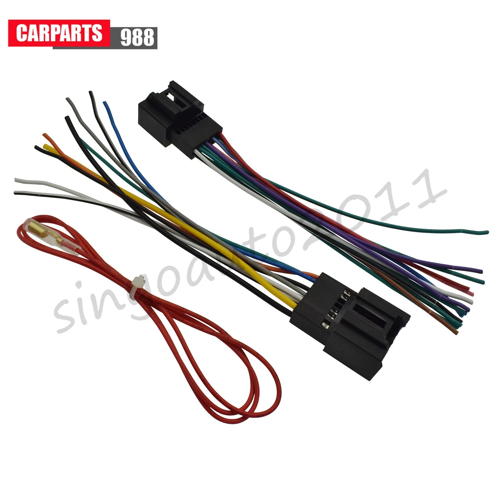 Car Stereo Radio Wiring Harness Adapter for Cadillac DTS Chevy Silverado Yukon 6B93BC-57
