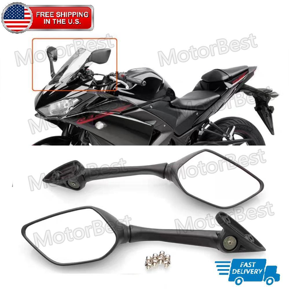 For Yamaha YZF R3 R25 2015-2021 2022 2023 2024 Motorcycle Side Rear view Mirrors