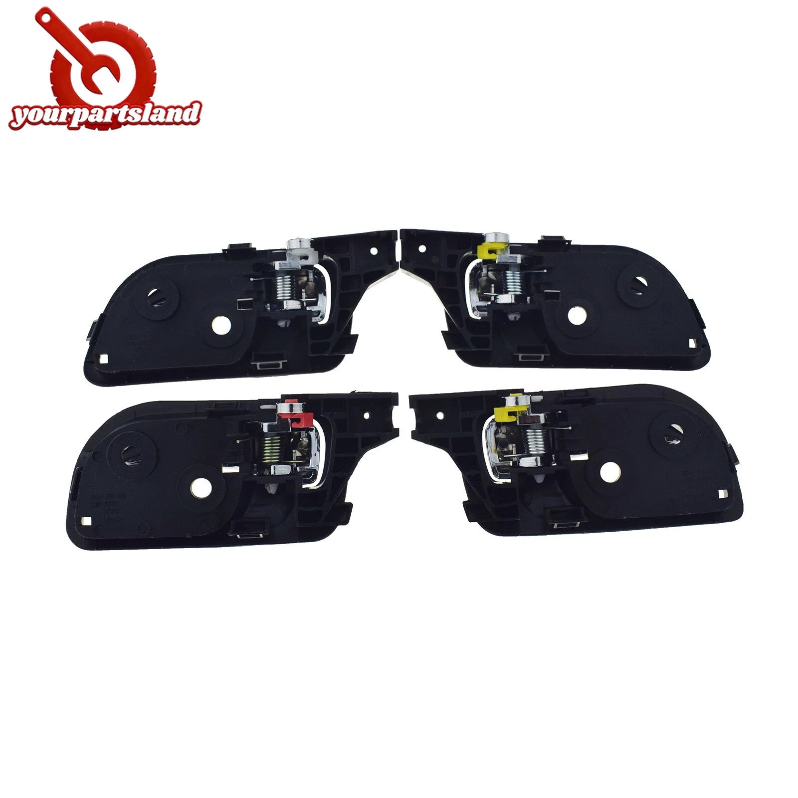 Front Rear Left Right Interior Door Handle Chrome For 03-07 Honda Accord 4-Door 6B93BC-57