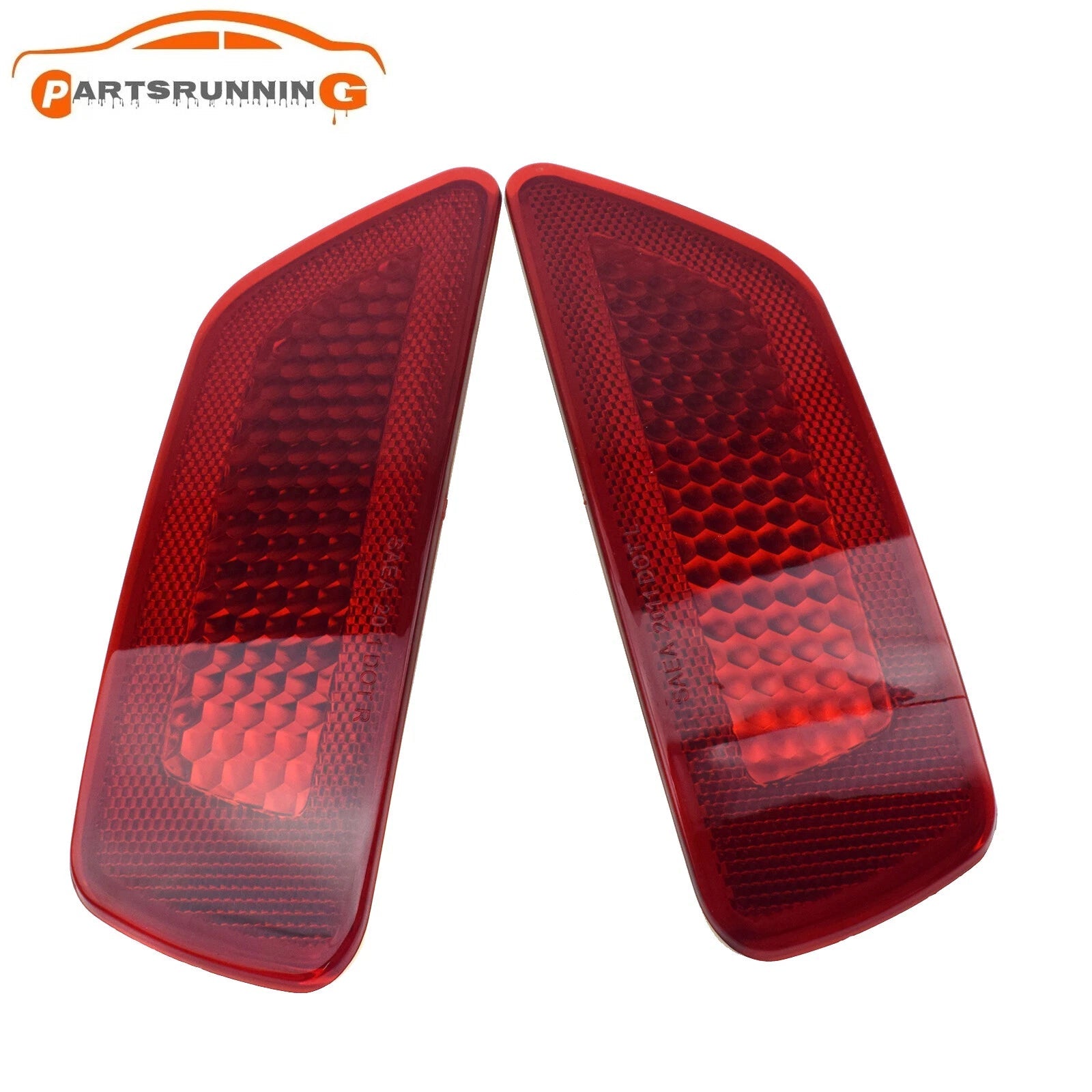 2X Rear Bumper Reflector Light For Jeep Grand Cherokee Compass For Dodge Journey 6B93BC-57