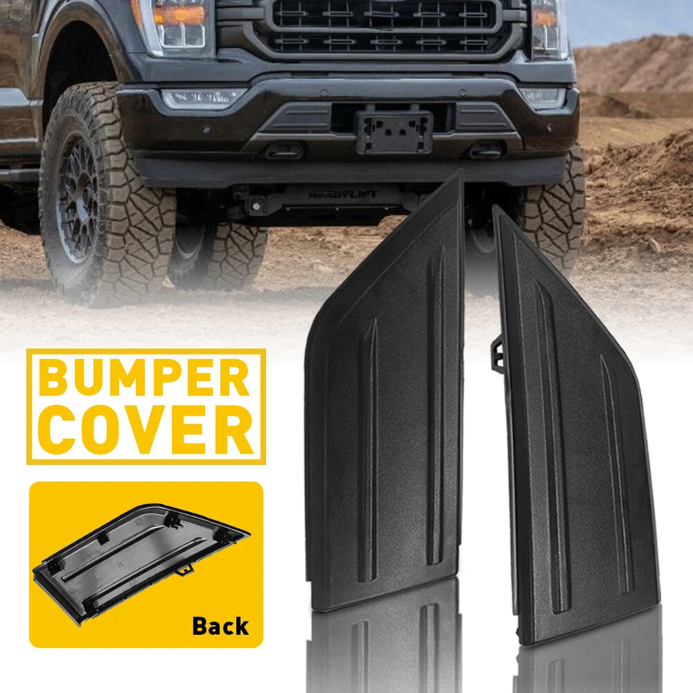 Front Bumper Guard Insert Pad End Cap Cover LH &RH for 2021-2023 Ford F150 F-150 6B93BC-57