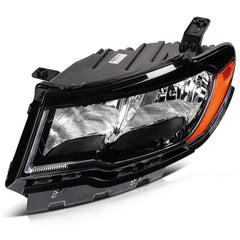 Driver Side Headlight Assembly For 2017-2021 Jeep Compass Black Housing 6B93BC-57