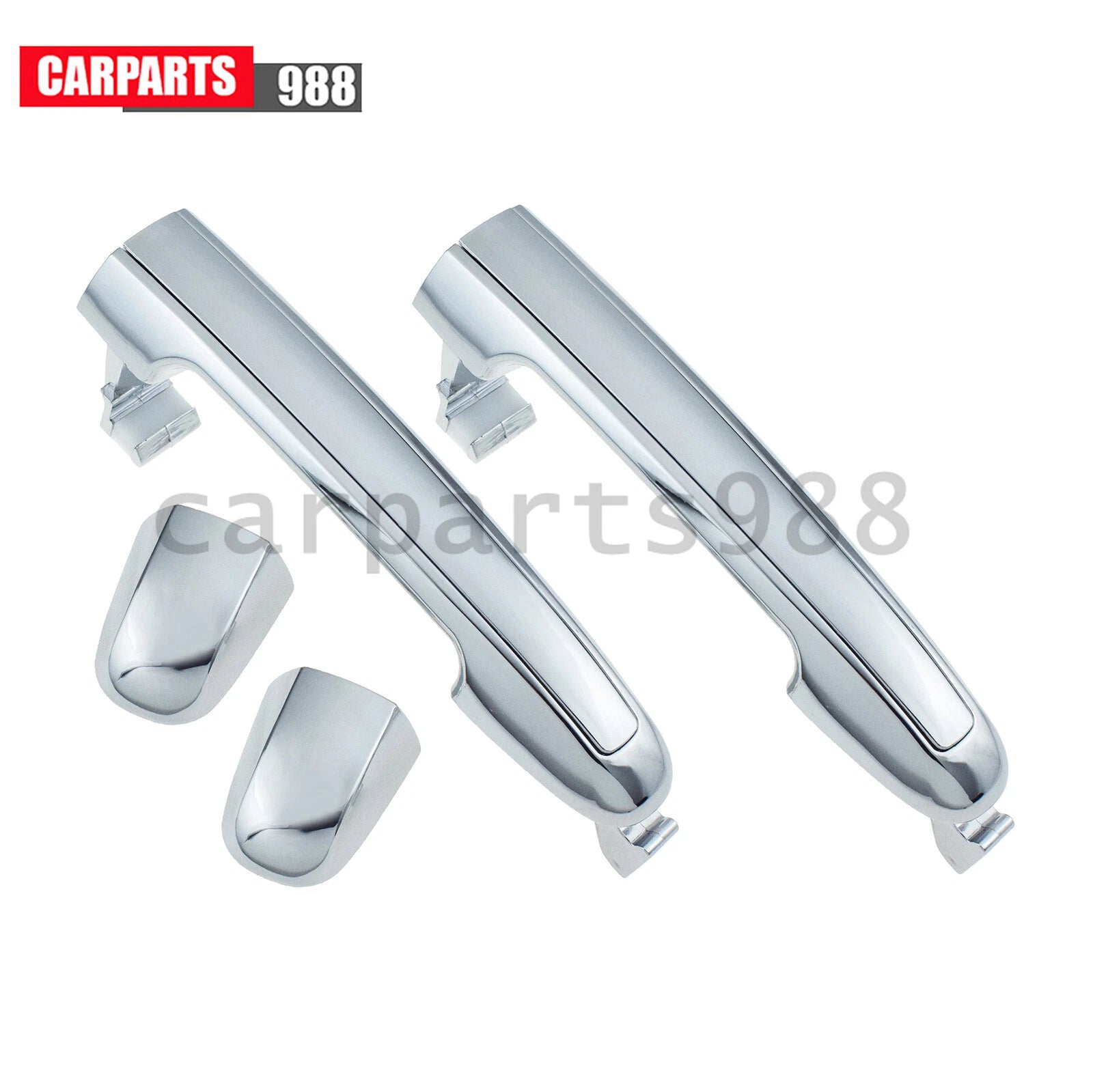 Rear LH & RH Chrome Exterior Door Handle For 2006-10 Hyundai Sonata 826513K000AA 6B93BC-57