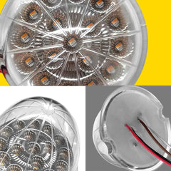 2PCS LED Watermelon Lights Indicator Side Marker Clearance Lamp Truck Trailer EA 6B93BC-57