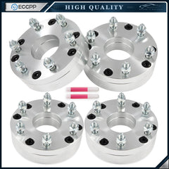 4 Pcs 2" 5x4.75 to 6x5.5 Wheel Adapters 12x1.5 For Chevrolet GMC 5 Lug to 6 Lug 6B93BC-57