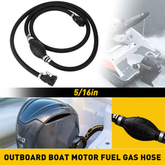5/16" Marine Outboard Motor Gas/Fuel Hose Assembly Line Oil Tube Tank Connector 6B93BC-57