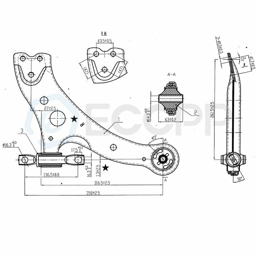 6pc Front Lower Control Arm & Ball Joints Sway Bars for Camry Solara ES300 ES330 6B93BC-57