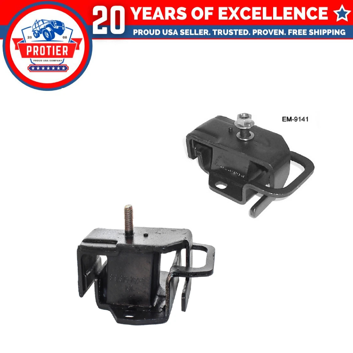 91-95 Honda Passport/ Isuzu Rodeo Pickup 2.6/ 3.1L for Engine Motor Mount 2PCS 6B93BC-57