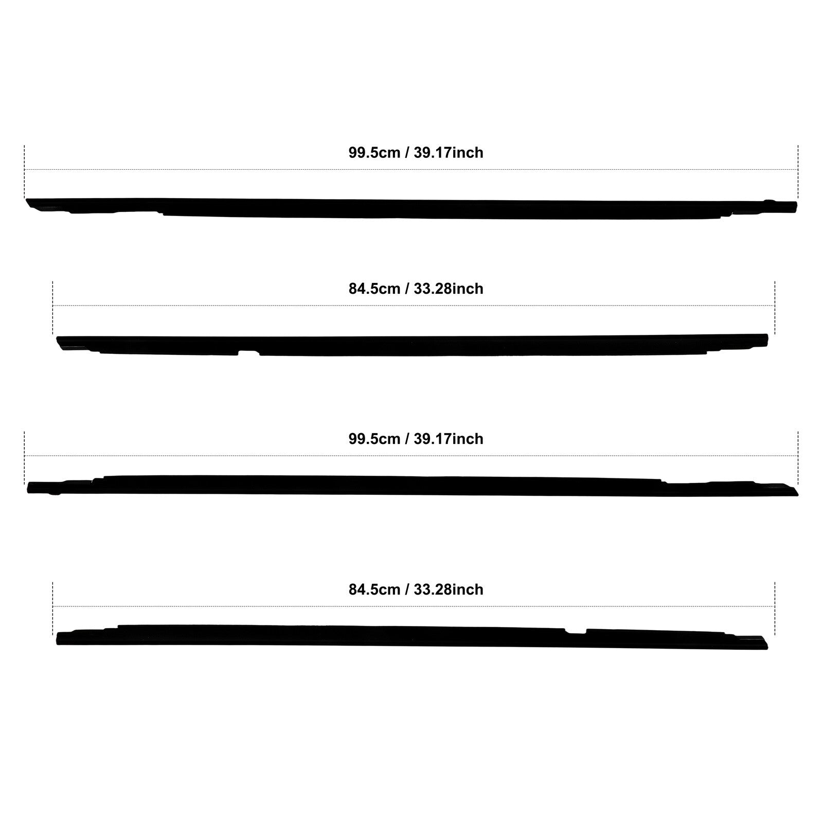 For 1996-1997 Lexus LX450 Front & Rear Door Window Seal Belt Molding 6B93BC-57