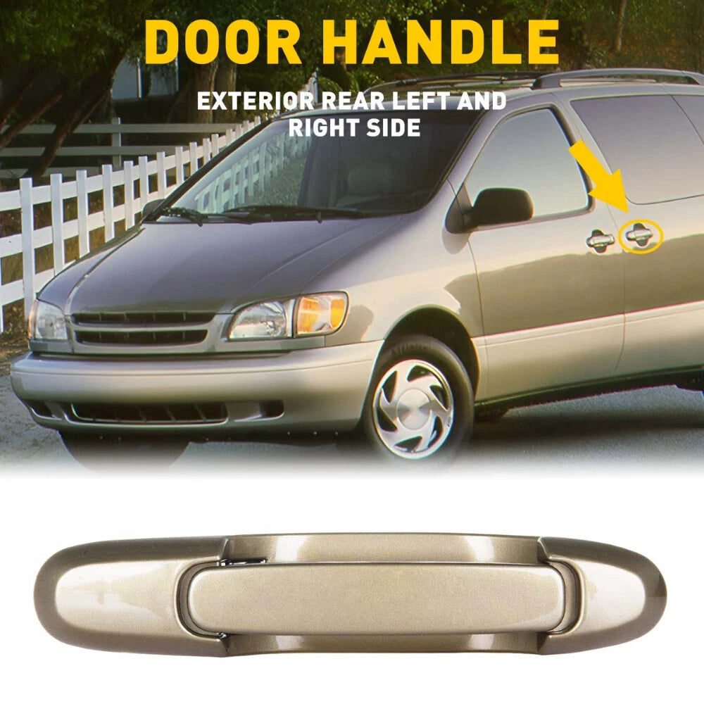For 1998-2003 Toyota Sienna Beige Exterior Sliding Door Handle Left / Right Rear 6B93BC-57