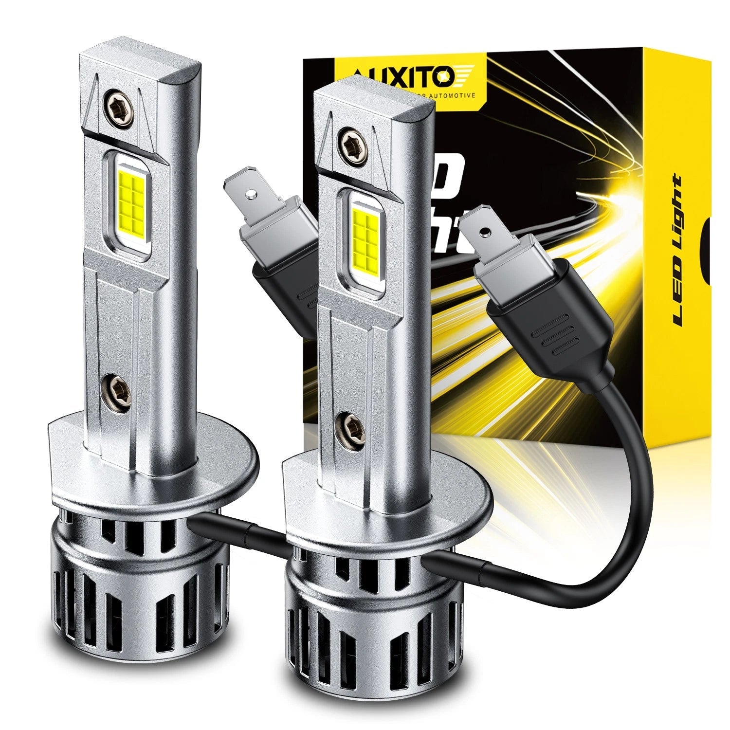 H1 6500K Super Bright White 24000LM LED Headlights Bulb Kit Hi Low Beam DRL M6EA 6B93BC-57