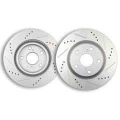 Front Drilled & Slotted Brake Rotors For Toyota RAV4 Avalon Camry Lexus ES350 6B93BC-57