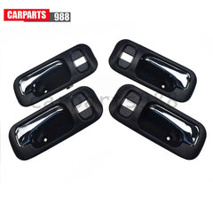 Inside Door Handle Front / Rear LH / RH for Honda CRV 1997-2001 Black & Chrome 6B93BC-57
