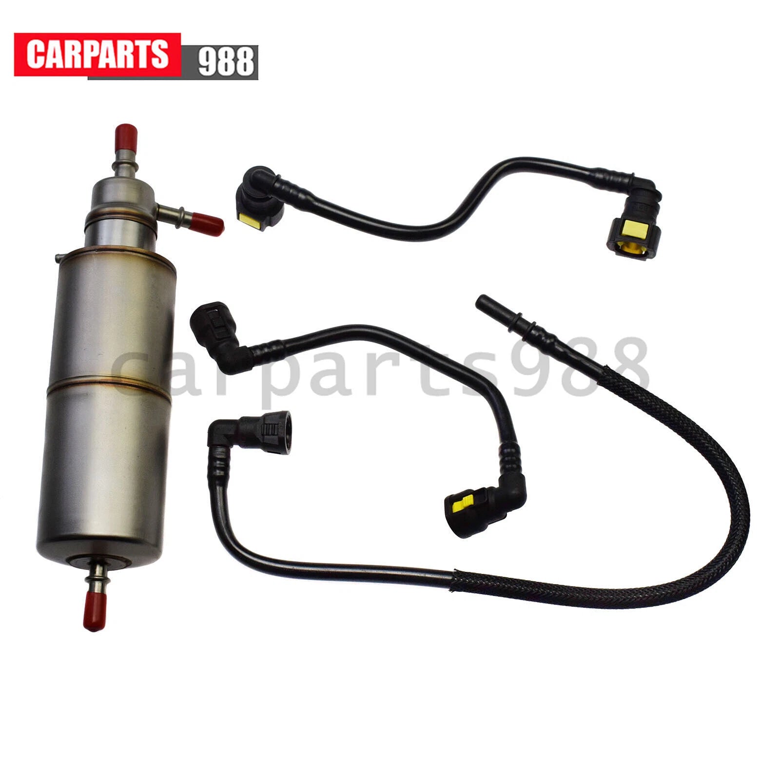 Fuel Filter + 3Pcs Fuel line Hose For Mercedes W163 ML320 ML430 ML55 1634770701 6B93BC-57
