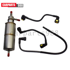 Fuel Filter + 3Pcs Fuel line Hose For Mercedes W163 ML320 ML430 ML55 1634770701 6B93BC-57