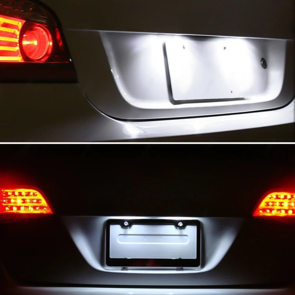 2X LED License Plate Light Rear Tag Lamps 6000K For 2007-2012 Toyota Yaris Sedan 6B93BC-57