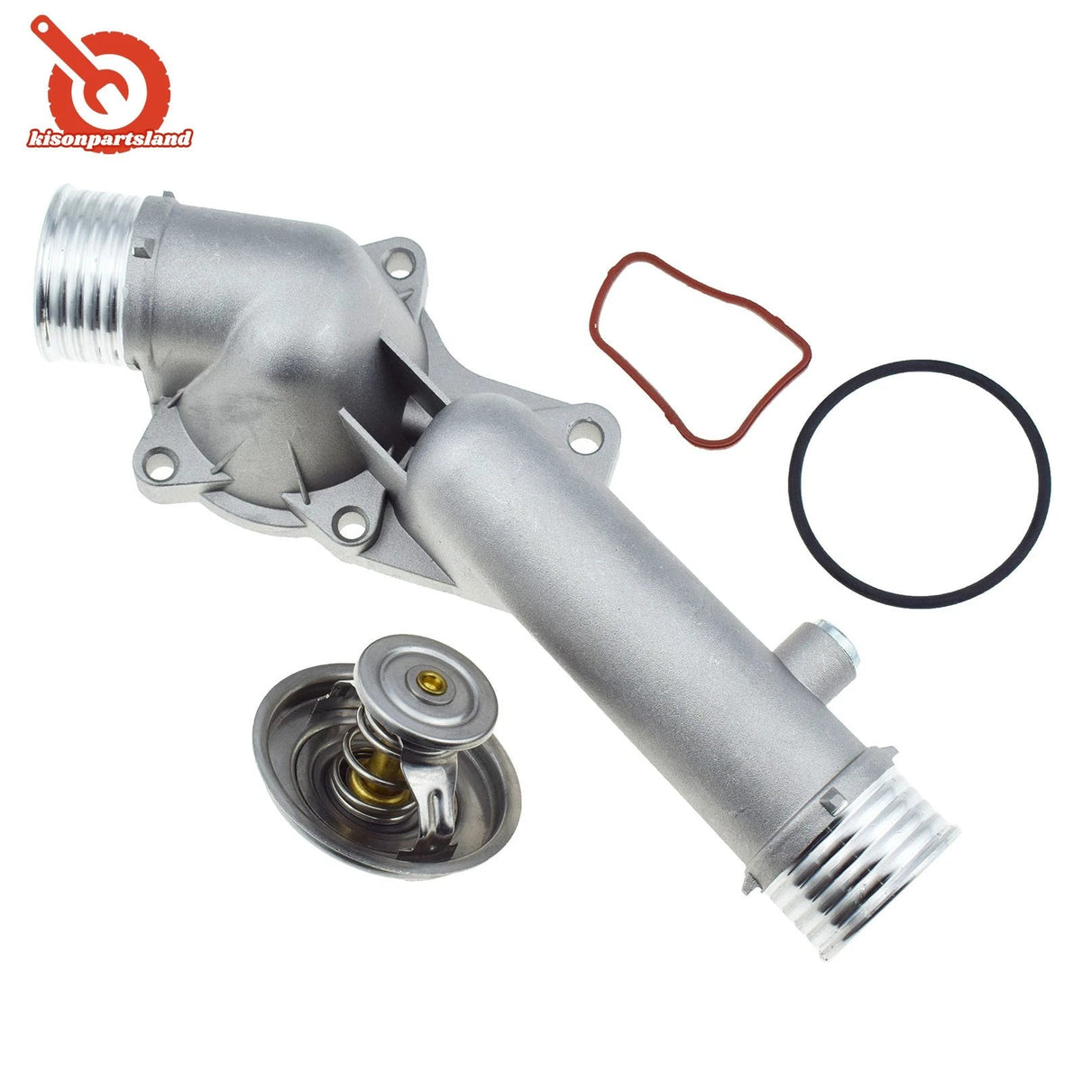 Aluminum Coolant Thermostat & Housing Kit FOR 1996-2000 BMW E39 528I 11531740478 6B93BC-57