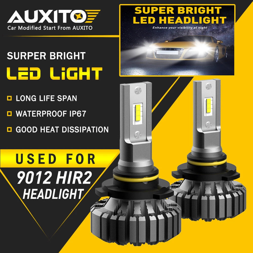 2X 9012 LED Headlight Bulb B3 for 2017 Toyota Corolla iM RAV4 Hi/Lo Beam Light 6B93BC-57